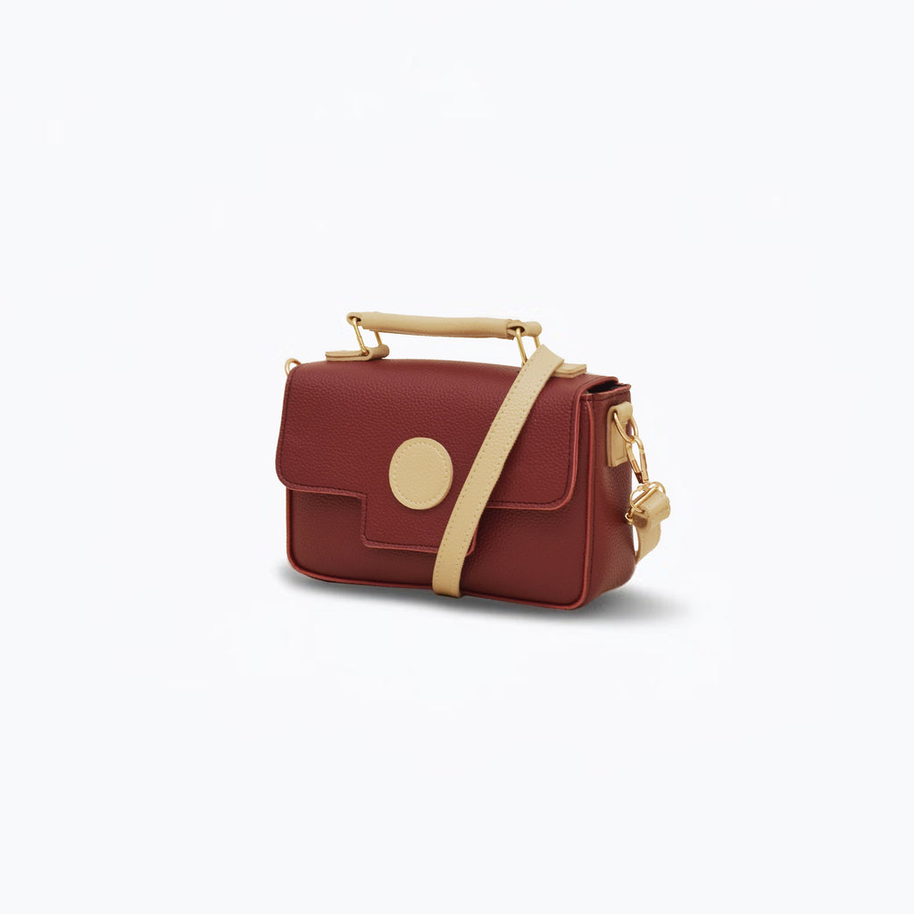 Luxe Dot Maroon