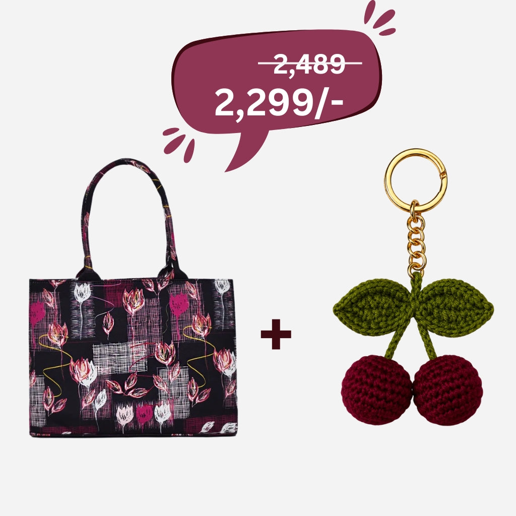 Graflora + Crochet Cherry
