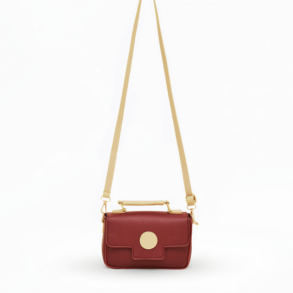 Luxe Dot Maroon
