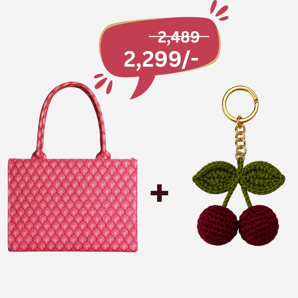 Gulnaar Tote + Crochet Cherry