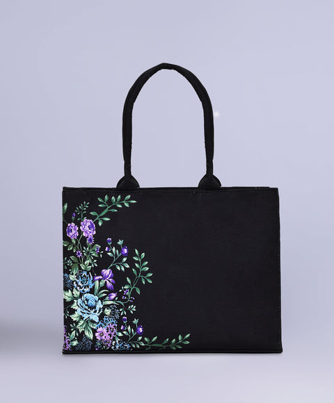 Midnight Blossom Tote