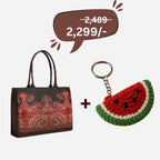 Mughal Muse Bag + Crochet Watermelon