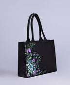 Midnight Blossom Tote + Crochet Cherry