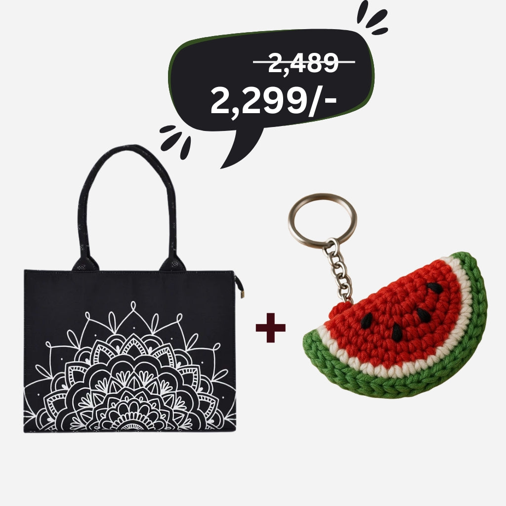 Celestial Noir + Crochet Watermelon