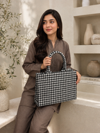 Totewear Canvas Tote Houndstooth