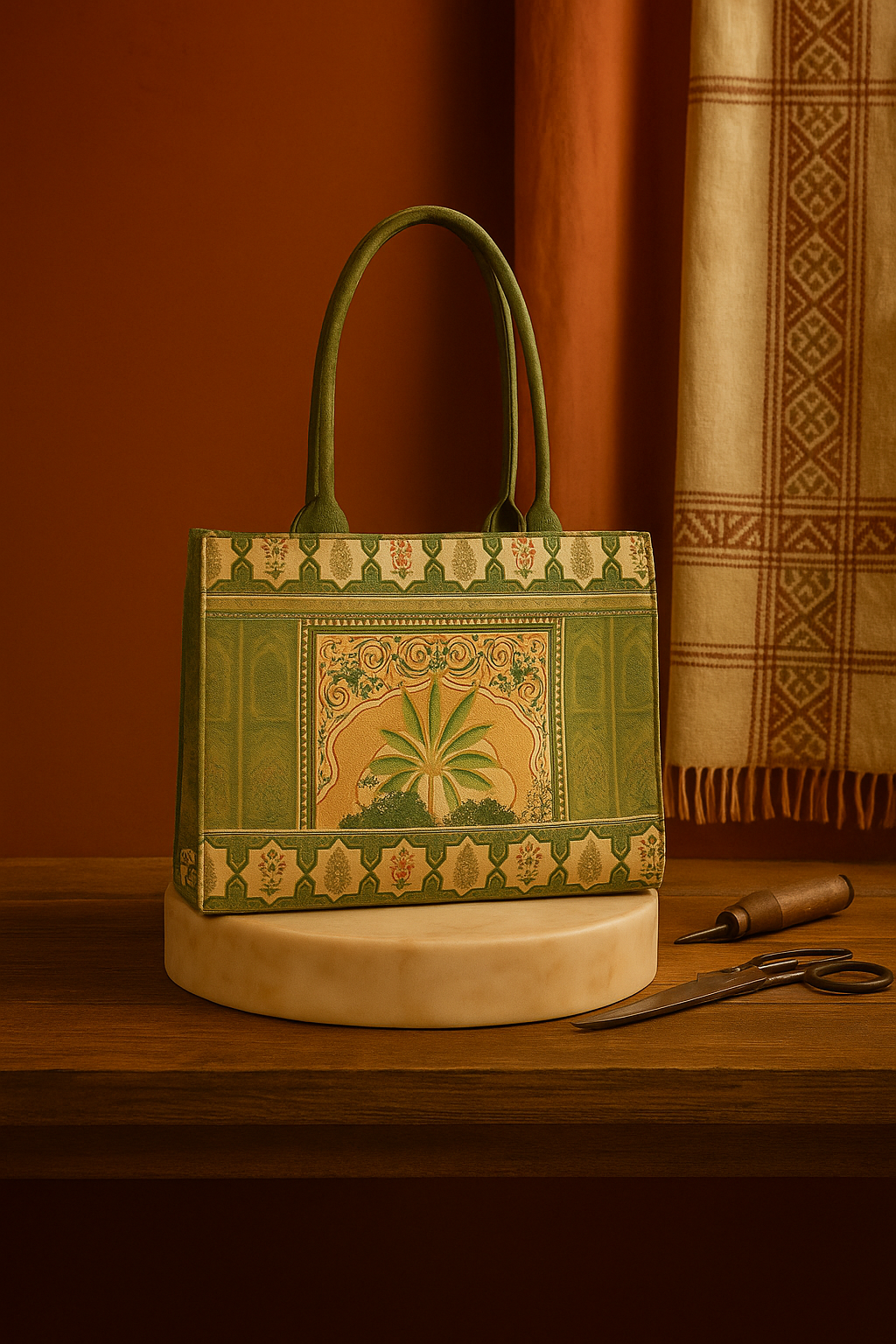 Royal Oasis Tote + Crochet Watermelon