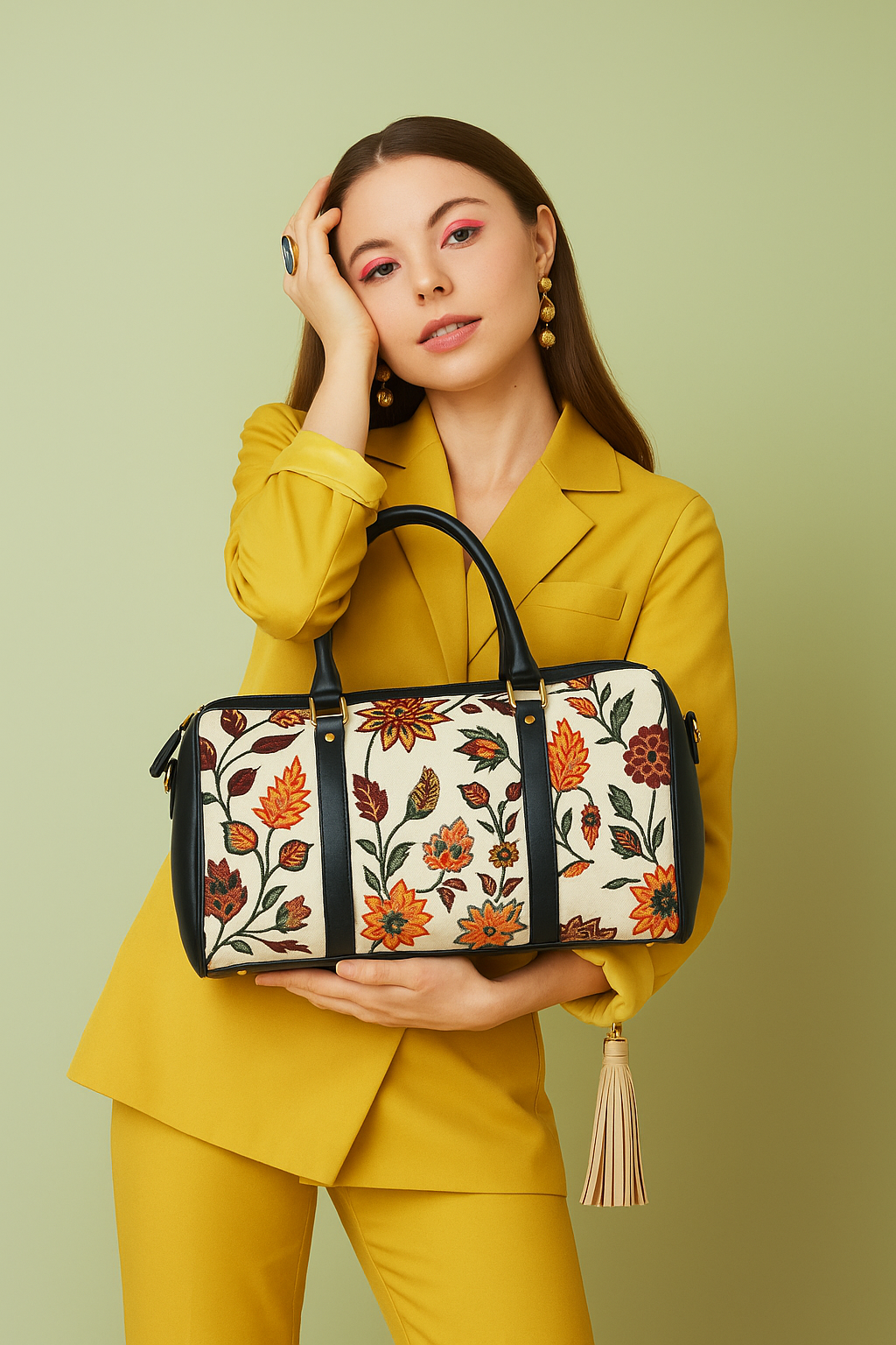 Gulzar Noir Canvas Duffle