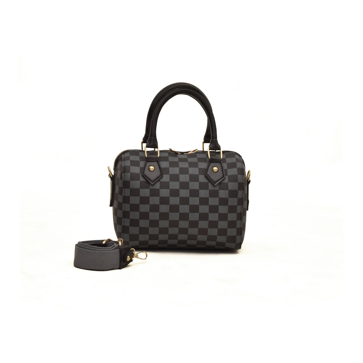 Midnight Royal Check Mini Crossbody