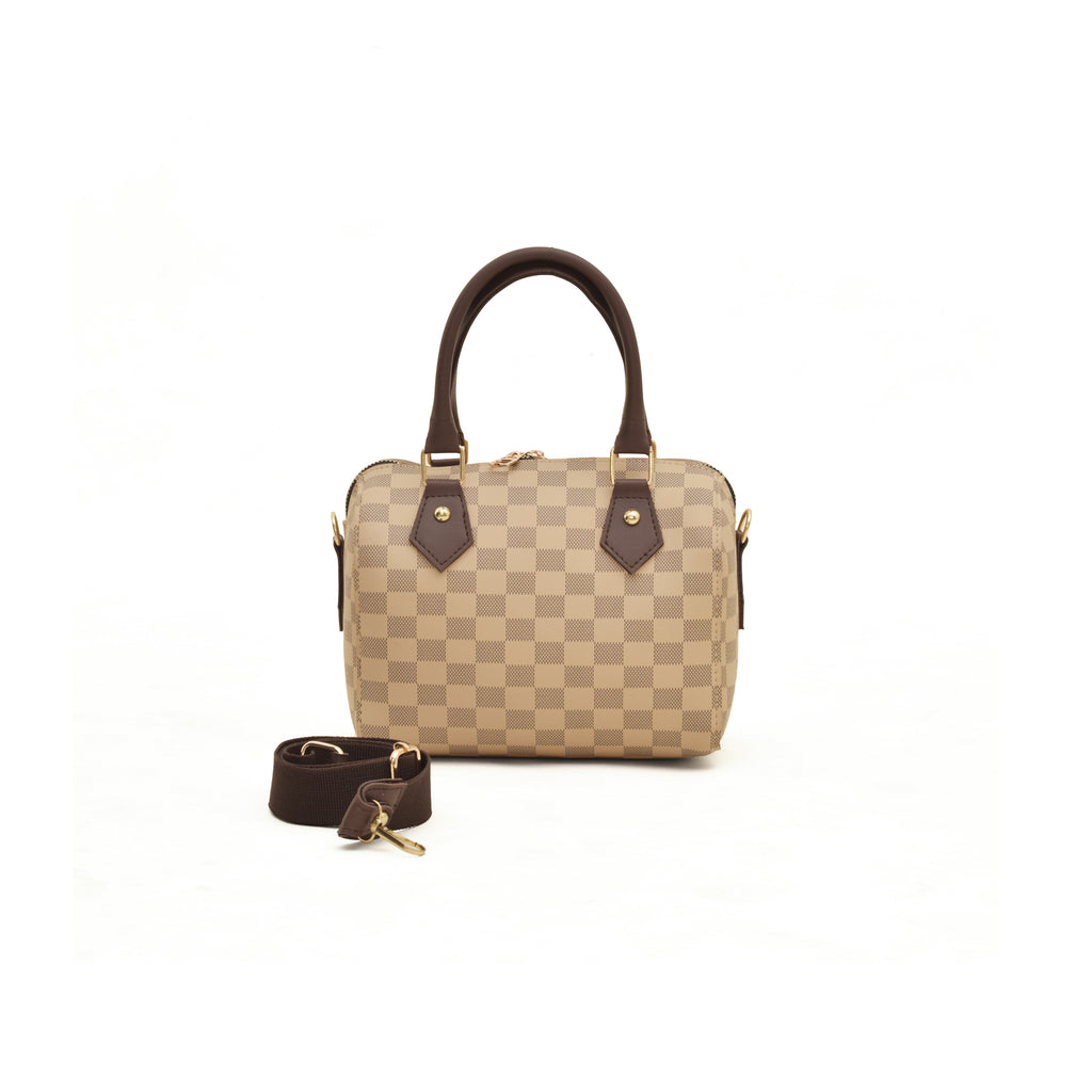 Creamy Royal Check Mini Handbag
