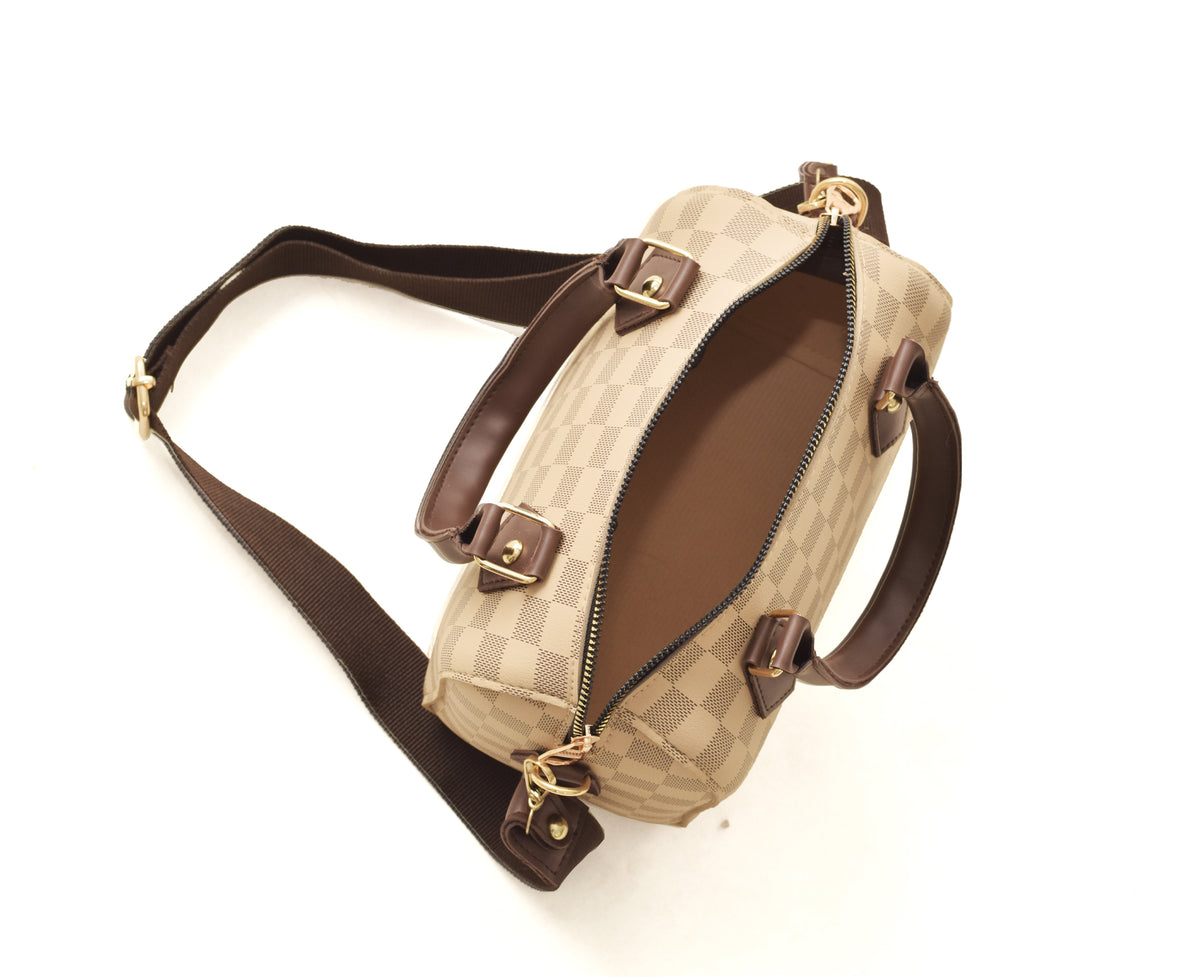Creamy Royal Check Mini Handbag