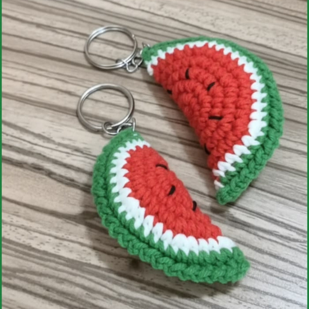 Pair of 2 Crochet Watermelon