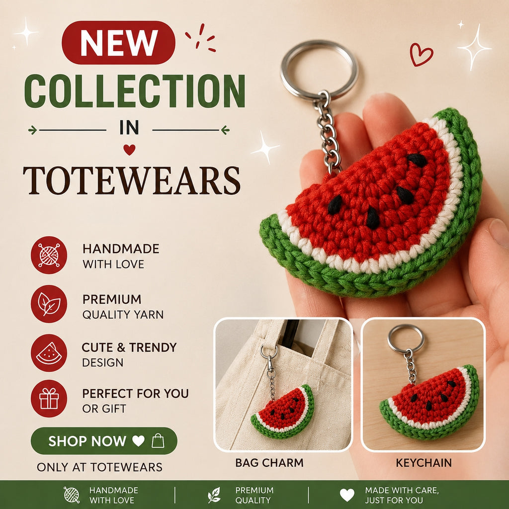 Mughal Muse Bag + Crochet Watermelon