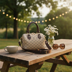 Creamy Royal Check Mini Handbag