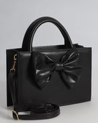 Bow Black Crossbody