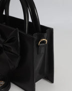 Bow Black Crossbody
