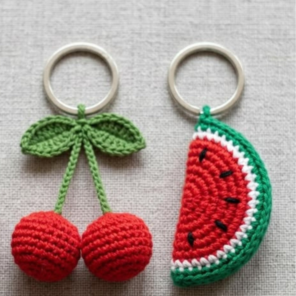 Crochet Cherry + Watermelon
