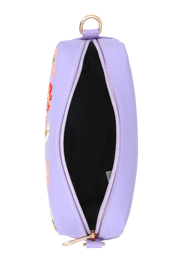 Embroidered Charm Purple